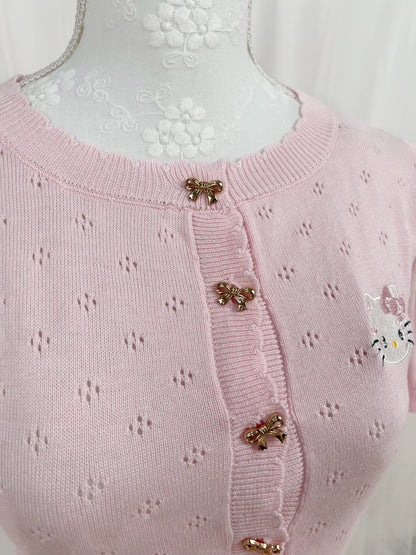 (15% OFF) MAJESTIC LEGON Hello Kitty Cardigan (pink)