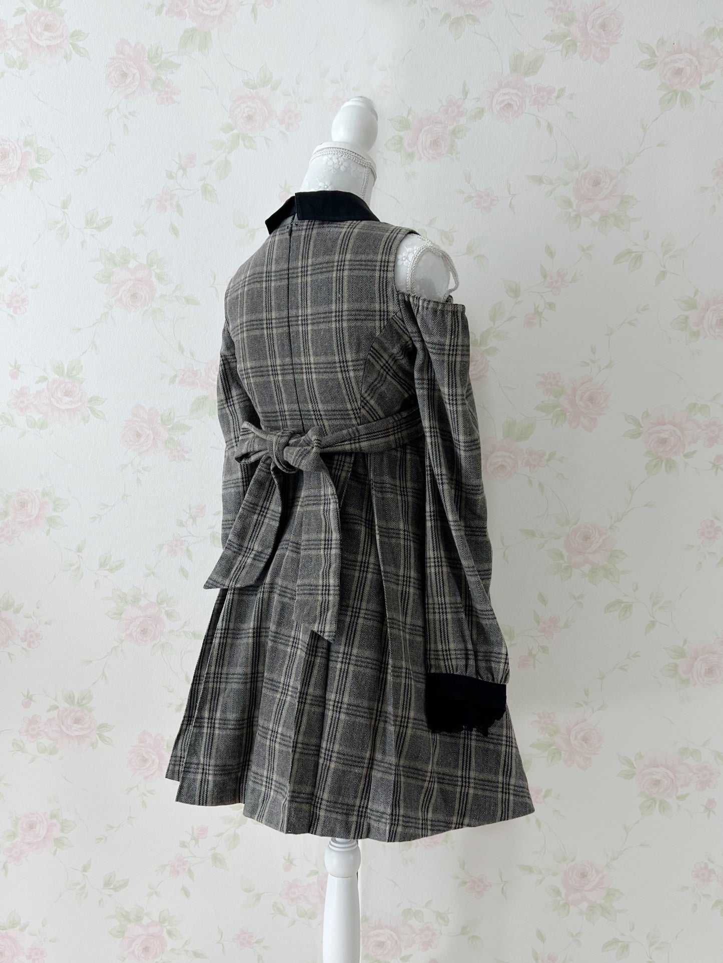 EATME Wool Mix Checked Dress