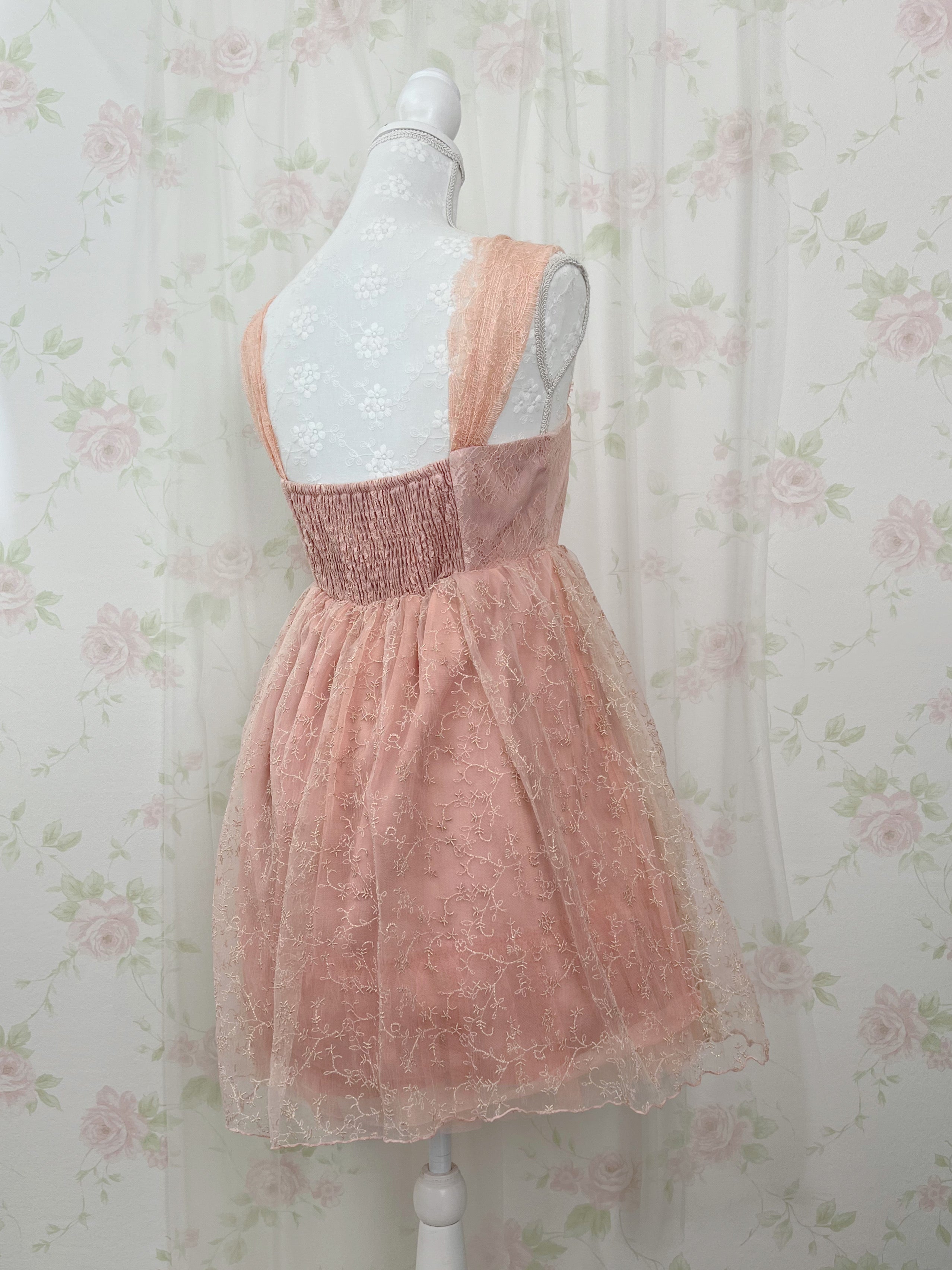 MERCURYDUO Floral Embroidery Lace Dress