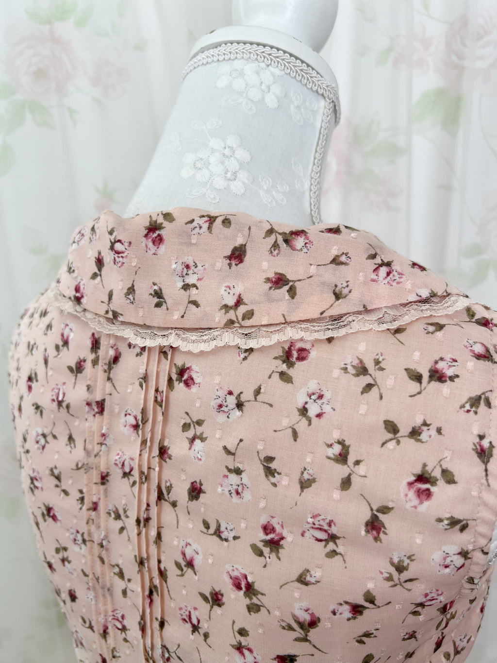 L'EST ROSE Floral Dolly Collar Dress