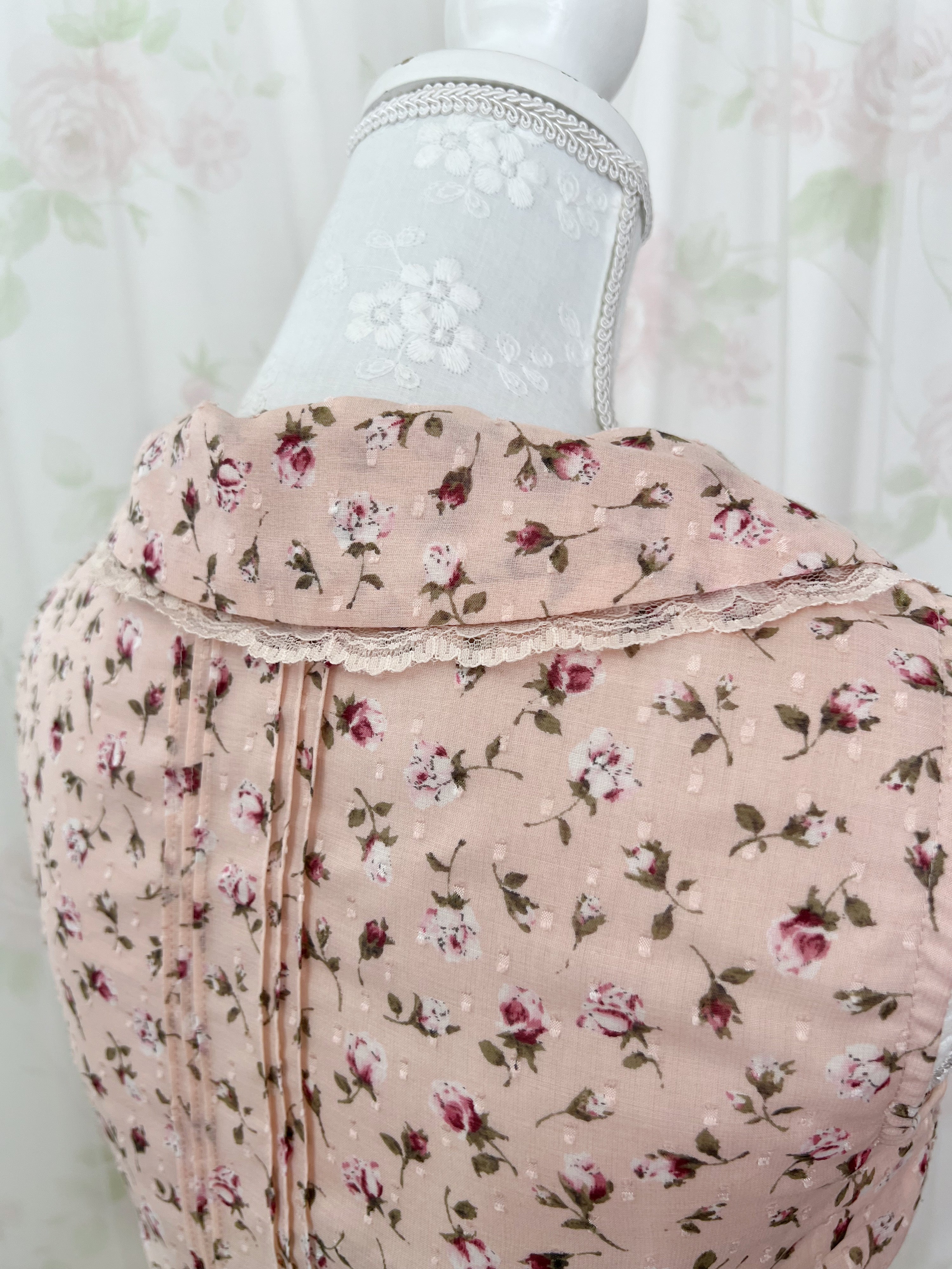L'EST ROSE Floral Dolly Collar Dress