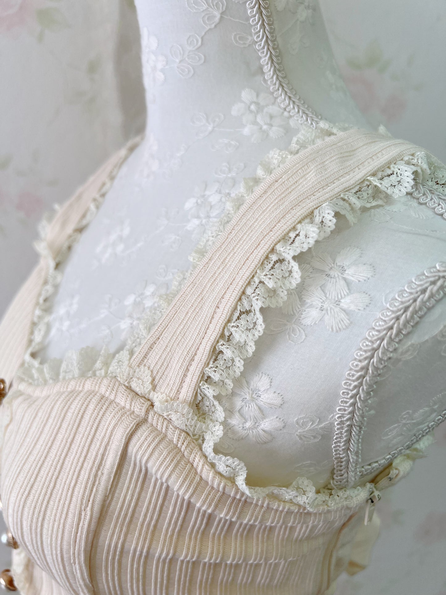 ROJITA Back Bow Bustier (Ivory)