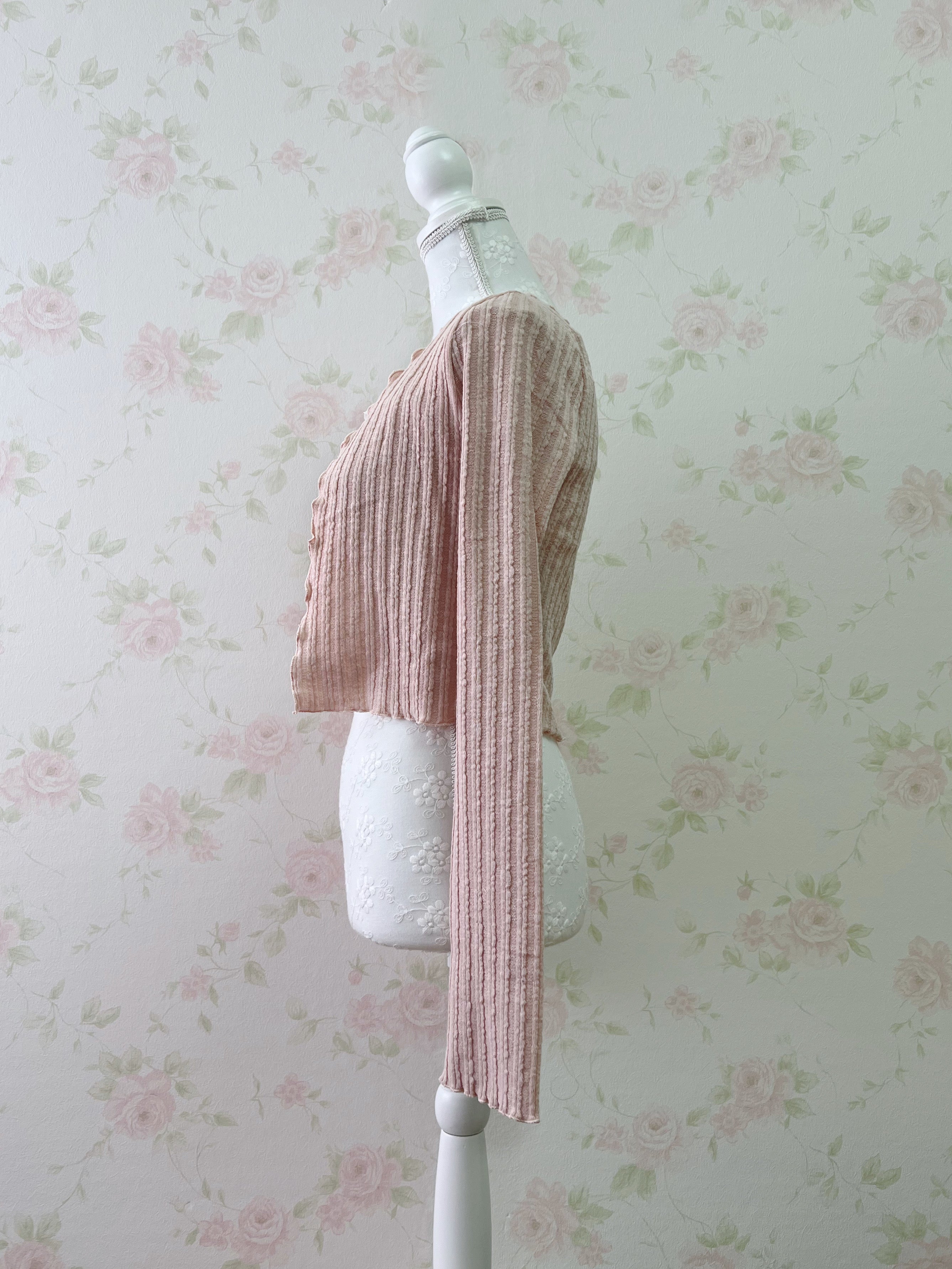 Shoujo Camisole Set Cardigan (Pink)