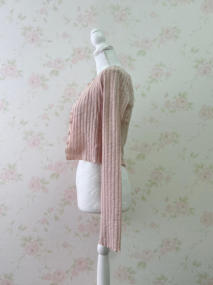 GRL Shoujo Camisole Set Cardigan (Pink)