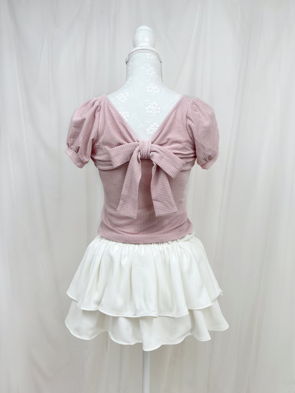 Back Bow Shoujo Top (Pink)