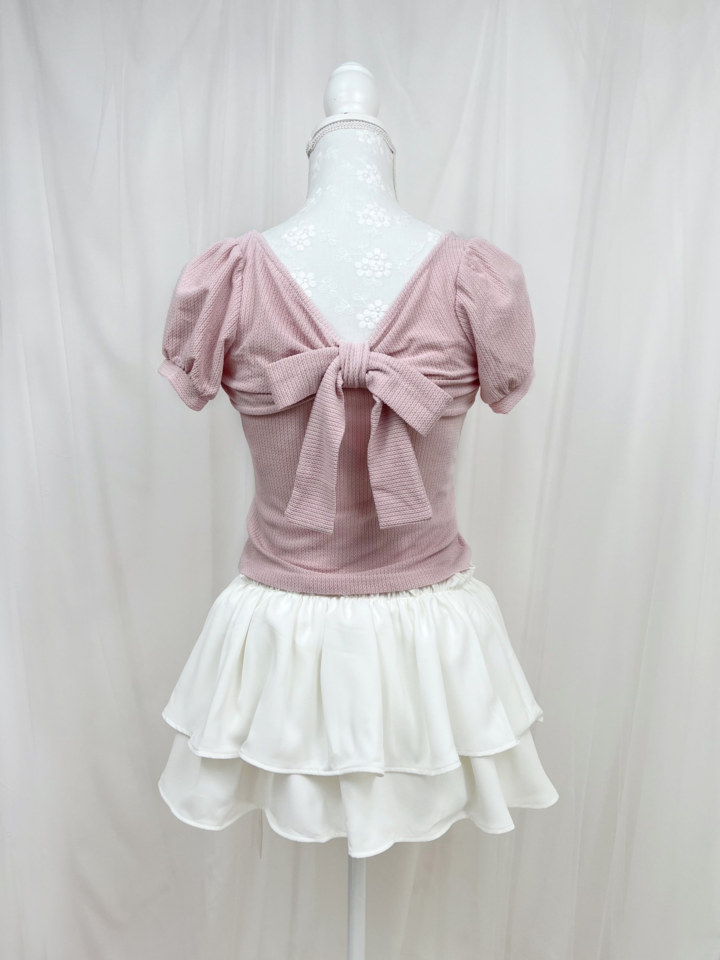 Back Bow Shoujo Top (Pink)