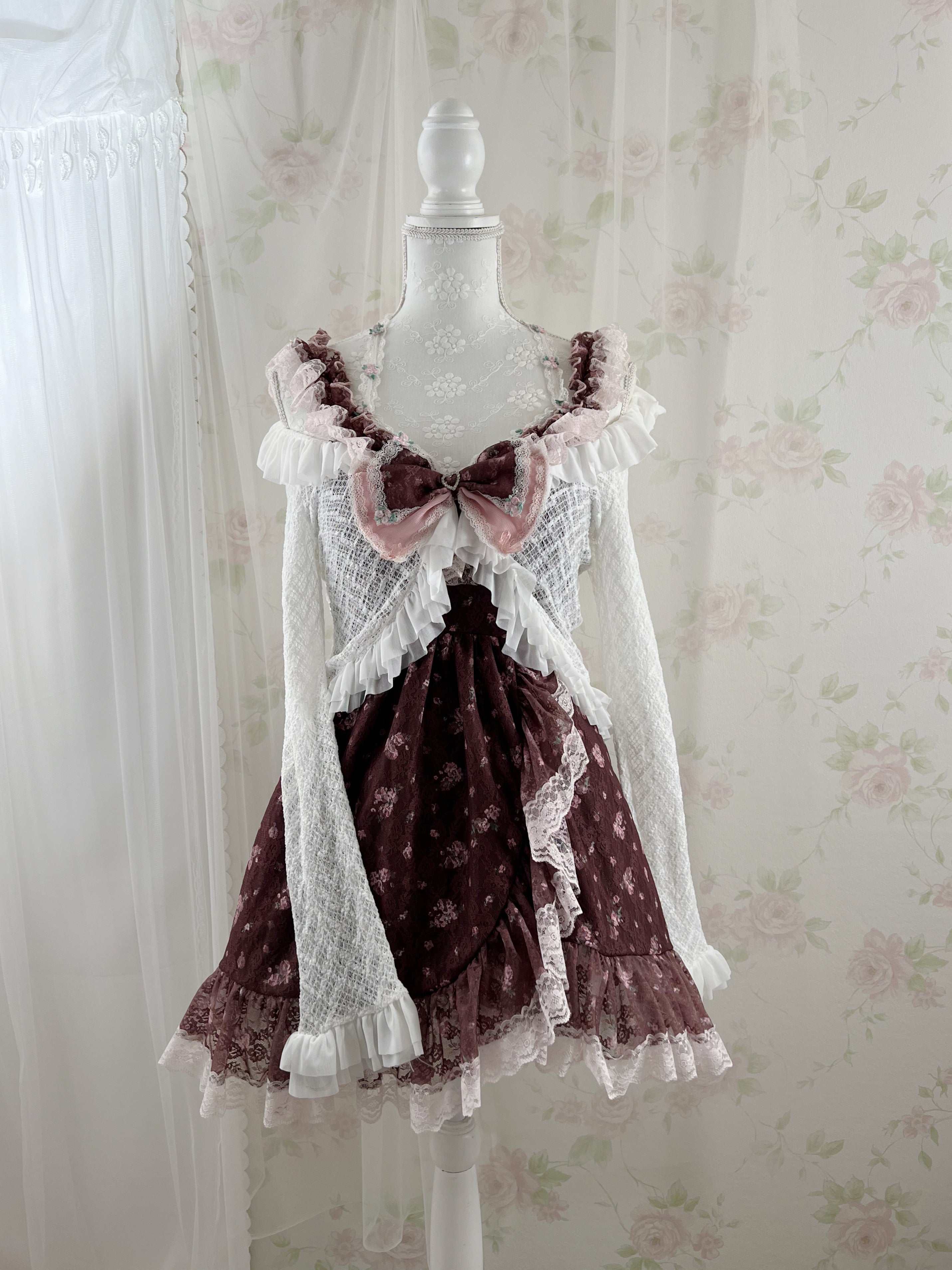(Pre-order)Vintage Angel Tailor Fairy Pretty Dress (Brown)