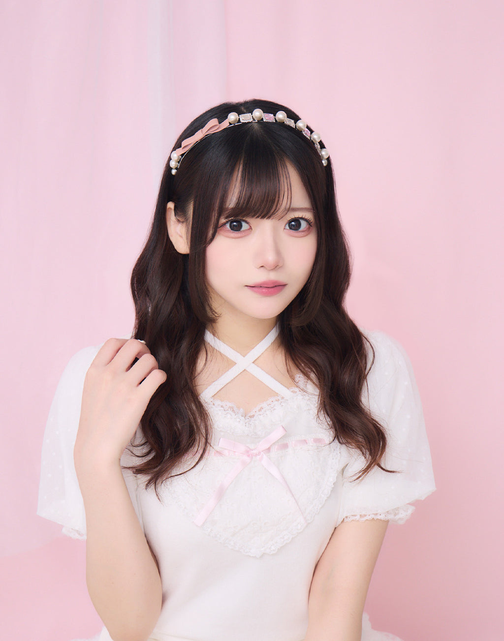 mellfy memory My Love Jewel & ribbon Hair Band