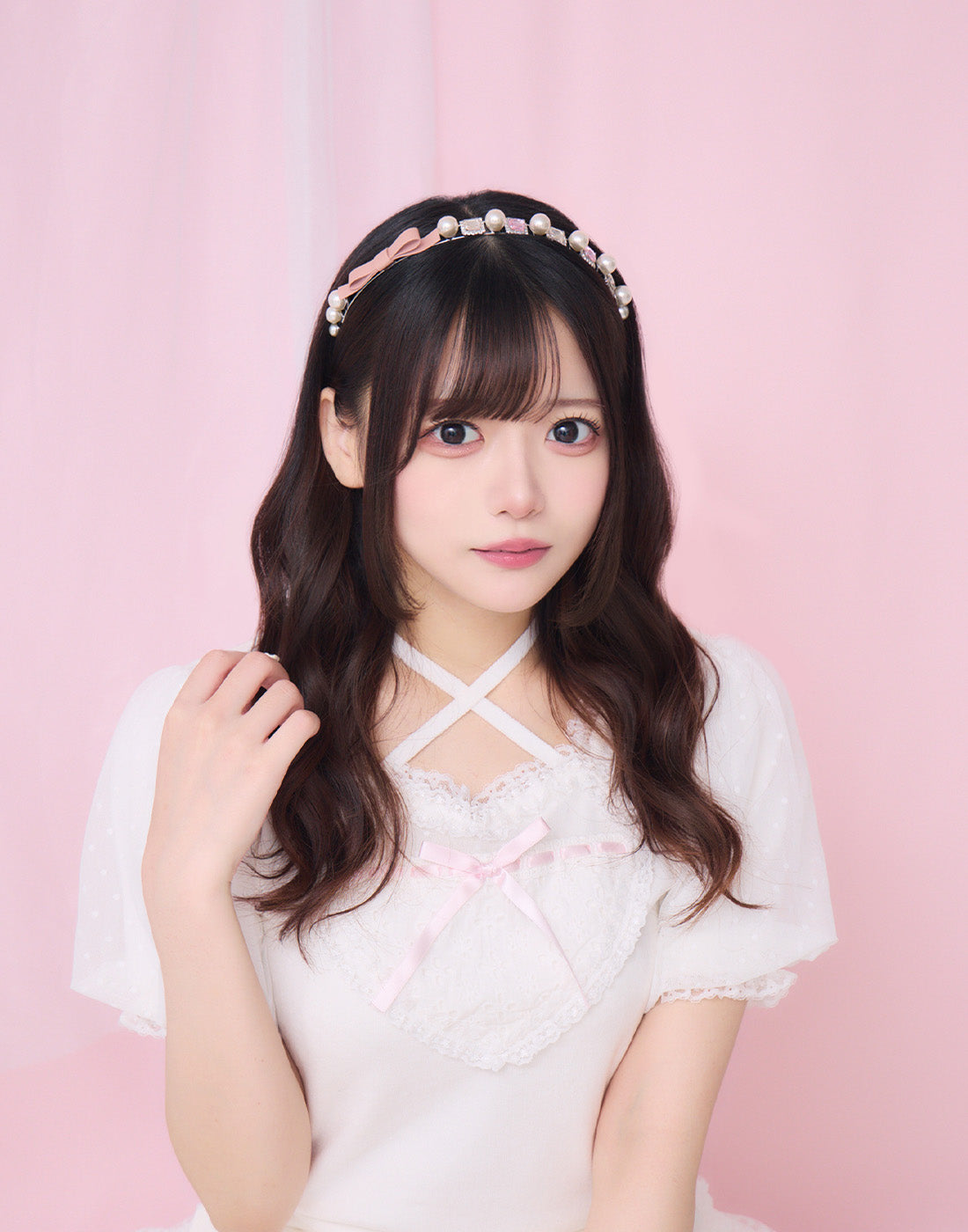 mellfy memory My Love Jewel & ribbon Hair Band