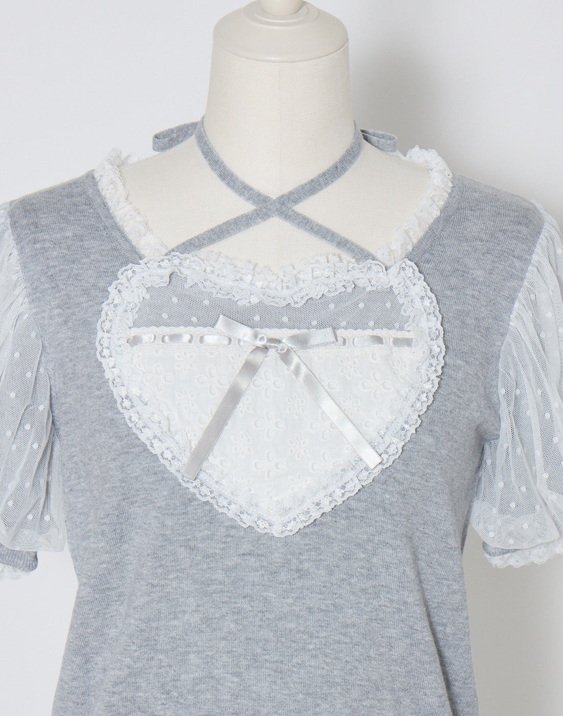 mellfy memory My love heart puff tops