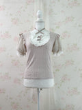 NOEMIE Halter Neck Laced Up Back Top (Grayish Pink)