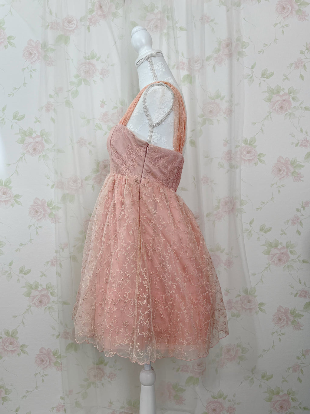 MERCURYDUO Floral Embroidery Lace Dress