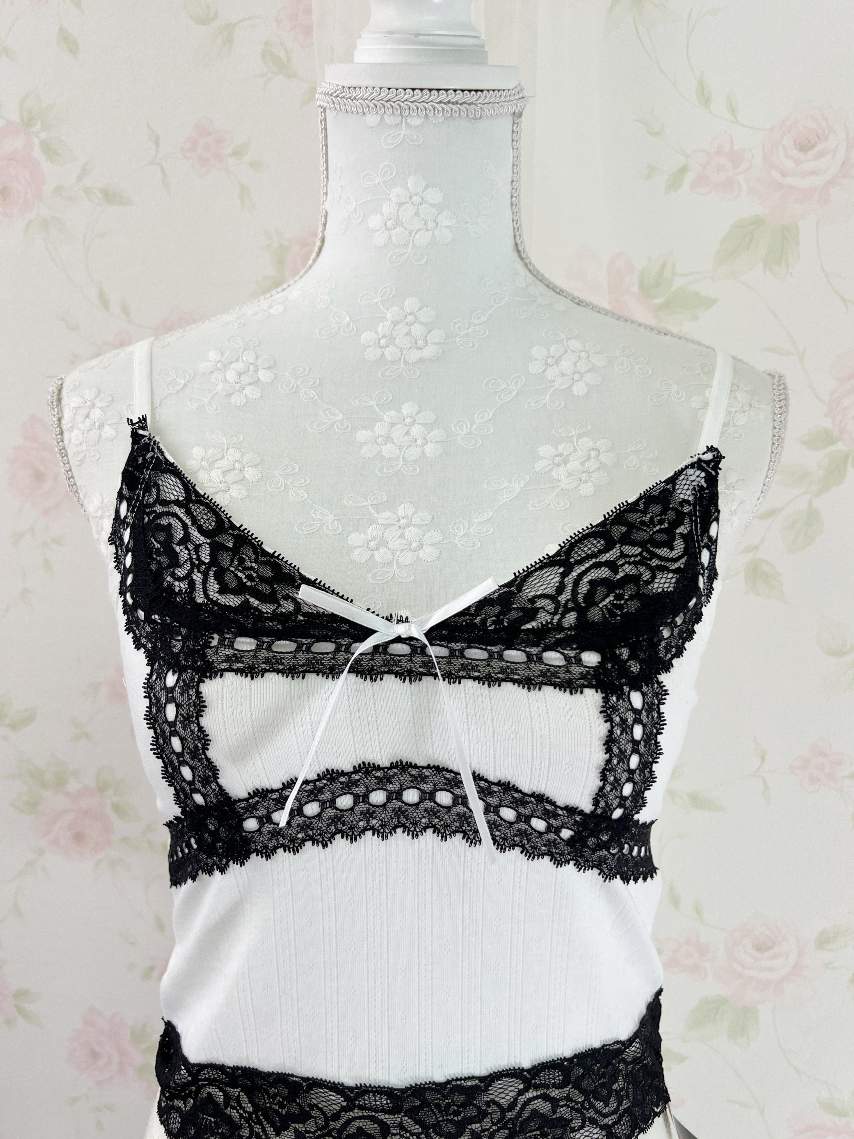 Dream Vision Y2K Gyaru Camisole (White)
