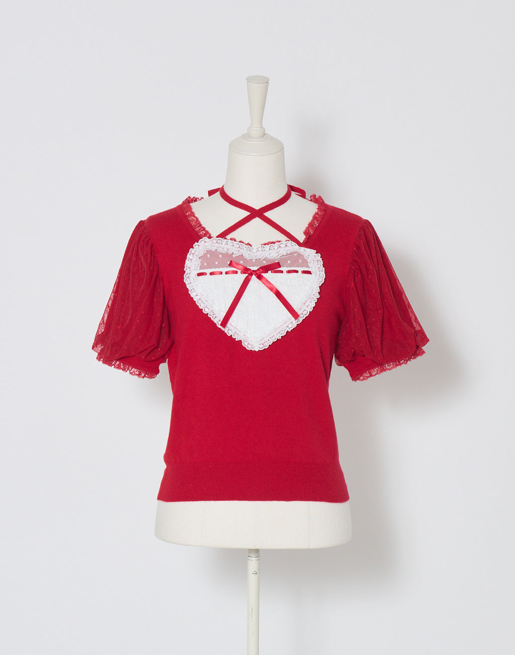 mellfy memory My love heart puff tops