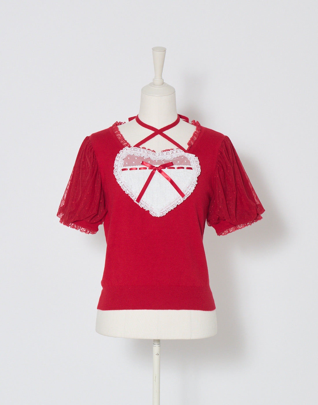 mellfy memory My love heart puff tops