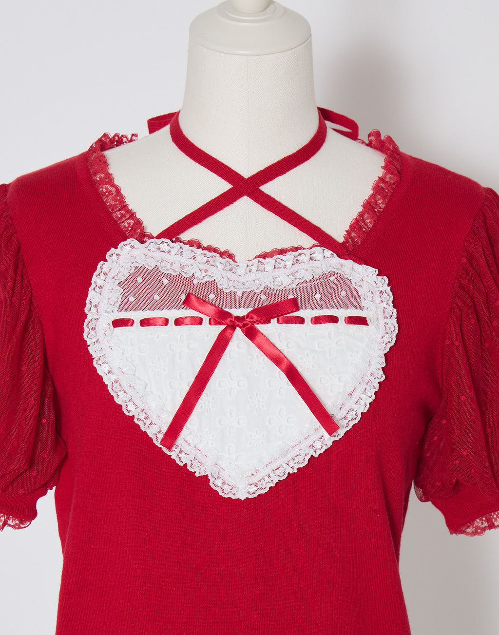 mellfy memory My love heart puff tops