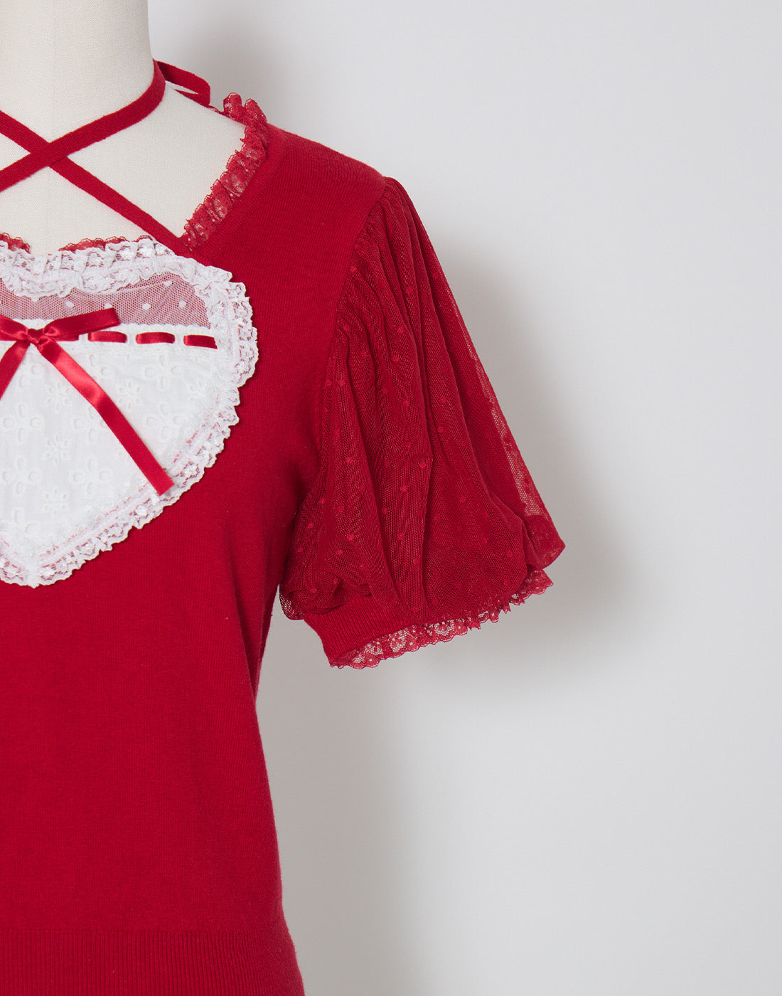 mellfy memory My love heart puff tops