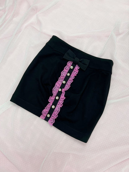 MA*RS Crystal Button Gyaru Tight Skirt