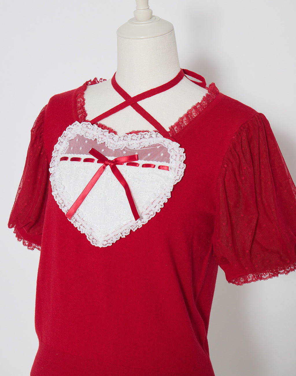 mellfy memory My love heart puff tops