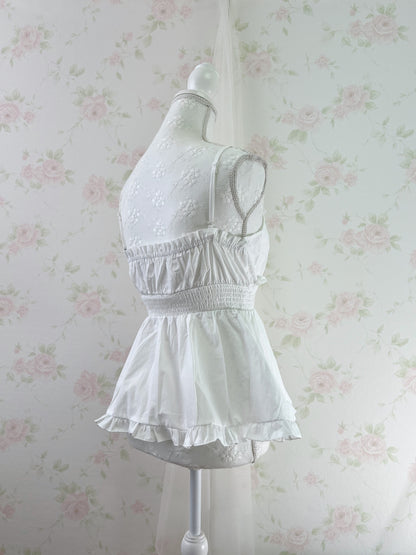 GRL Cotton Floral Embroidery Camisole