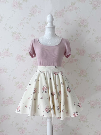 mille fille closet by LODISPOTTO Dot Rose Skirt
