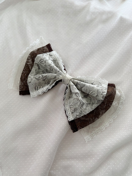 Kirallum Tokyo Handmade Big Bow (Chocolate Cream)