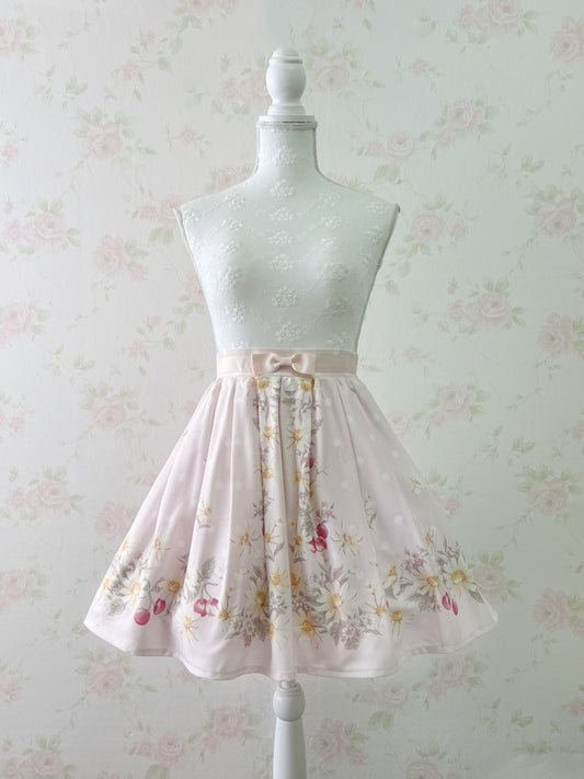 LIZ LISA Margaret Cherry Skirt (Pink)
