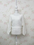 Mohair Like Loose Sweater (Off White)