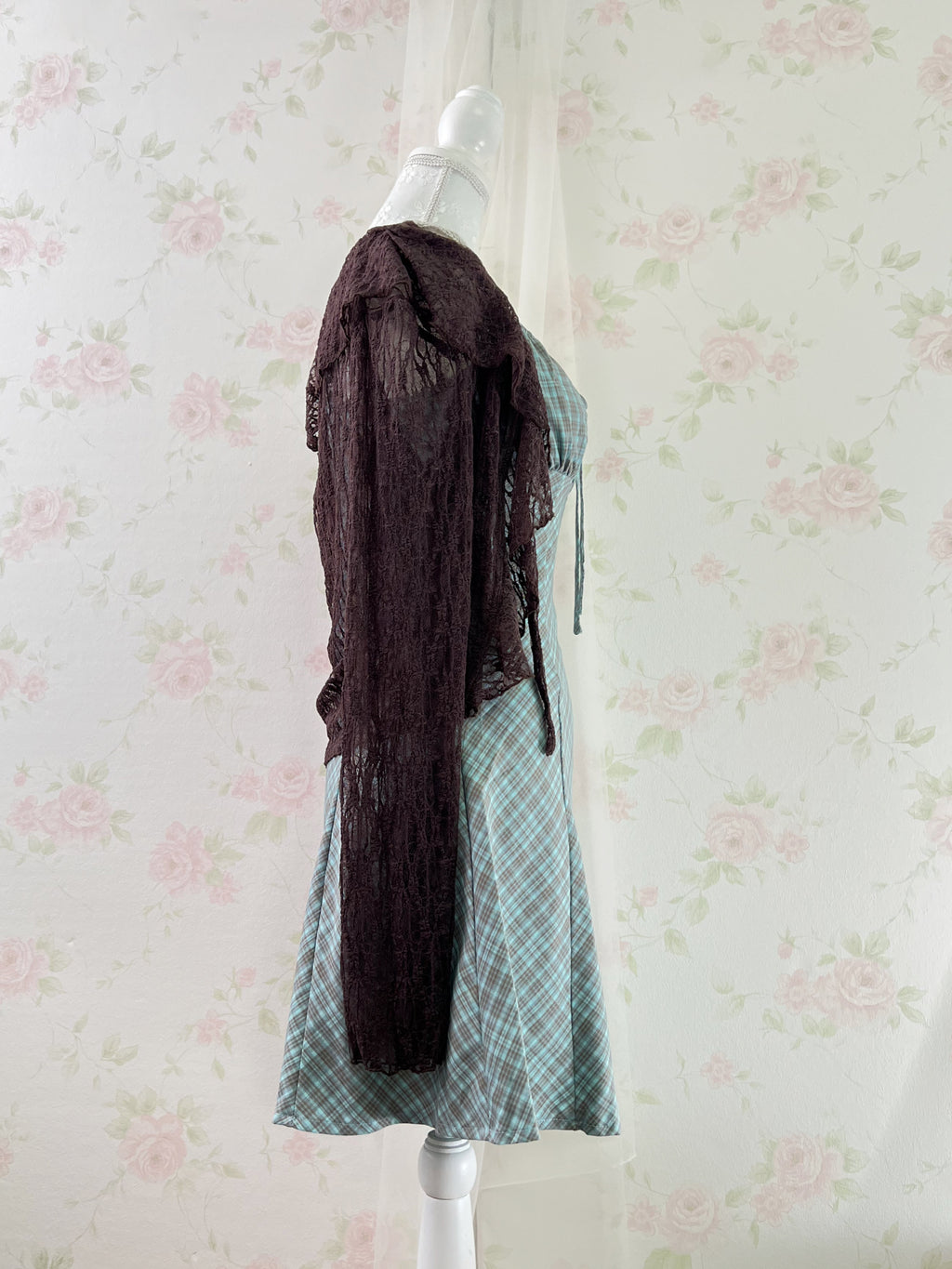 GRL Camisole Tight Flare Camisole Dress (Choco Mint)