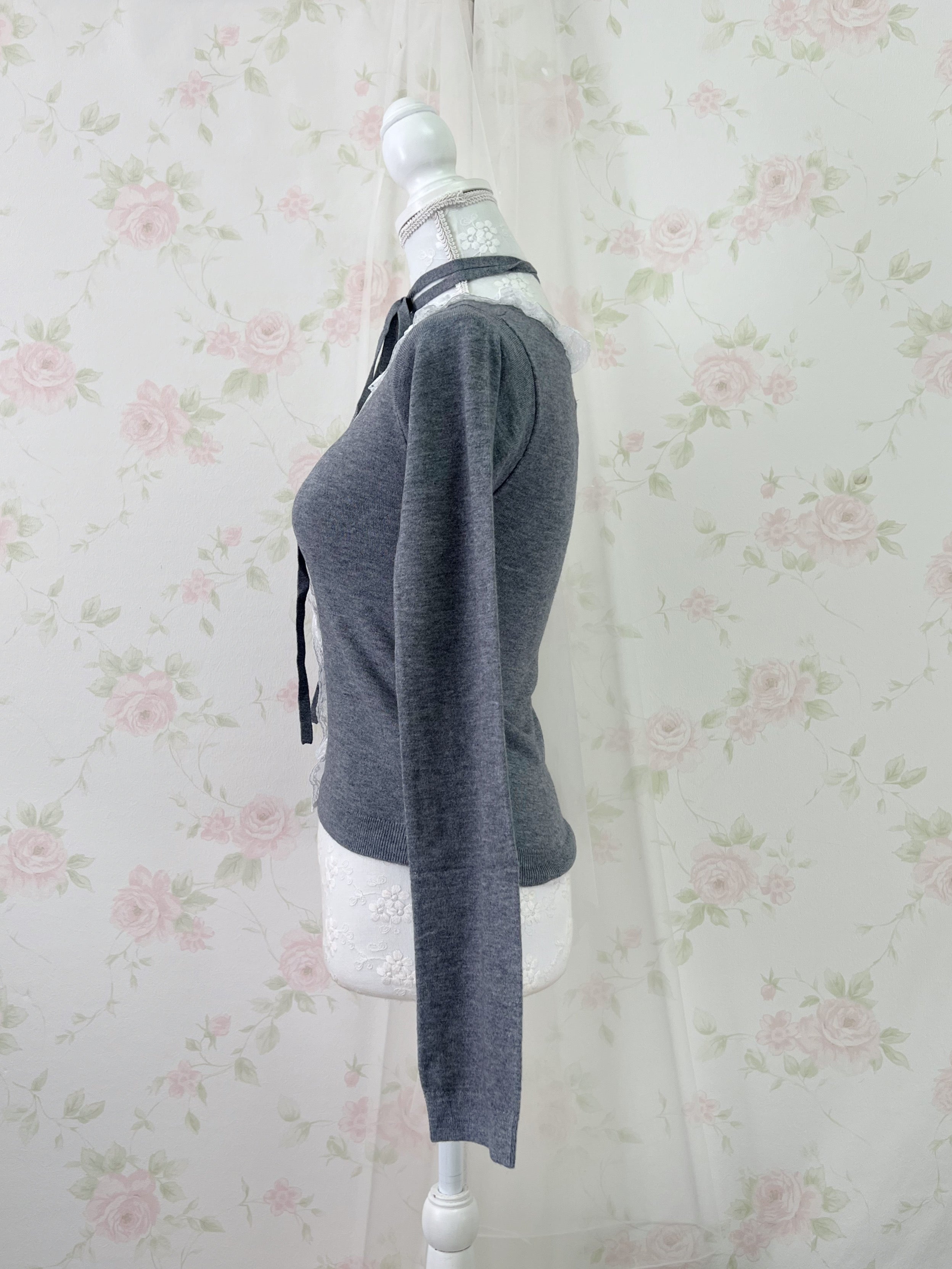 jouetie Choker Attached Top (Gray)