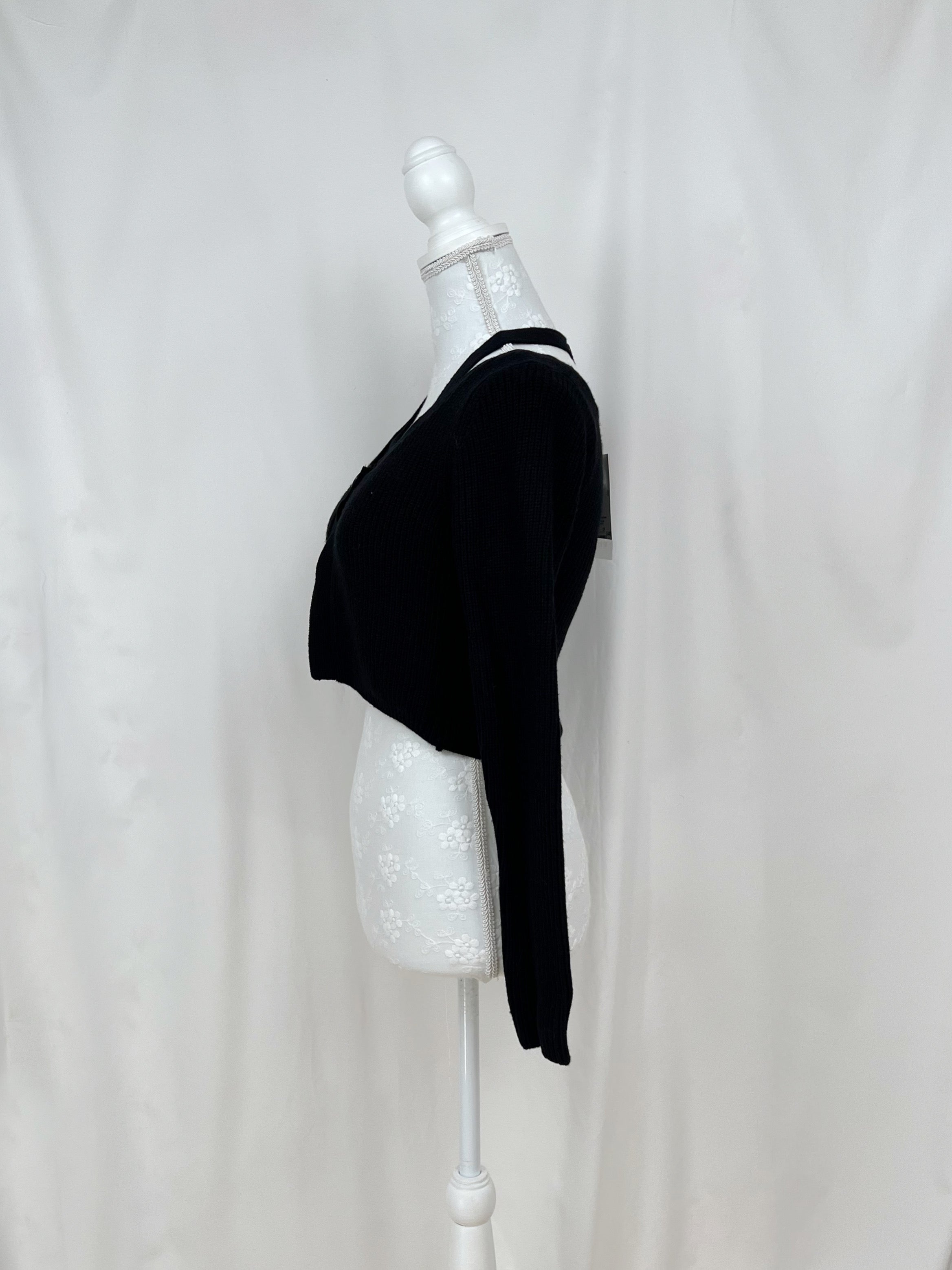 RESEXXY Halter Neck Top Attached Cardigan