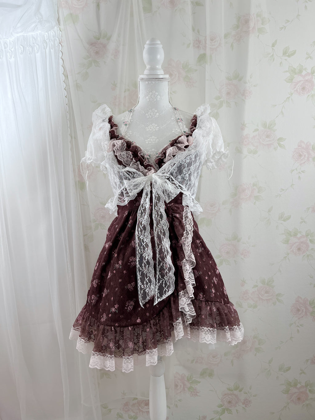 (Pre-order)Vintage Angel Tailor Fairy Pretty Dress (Brown)