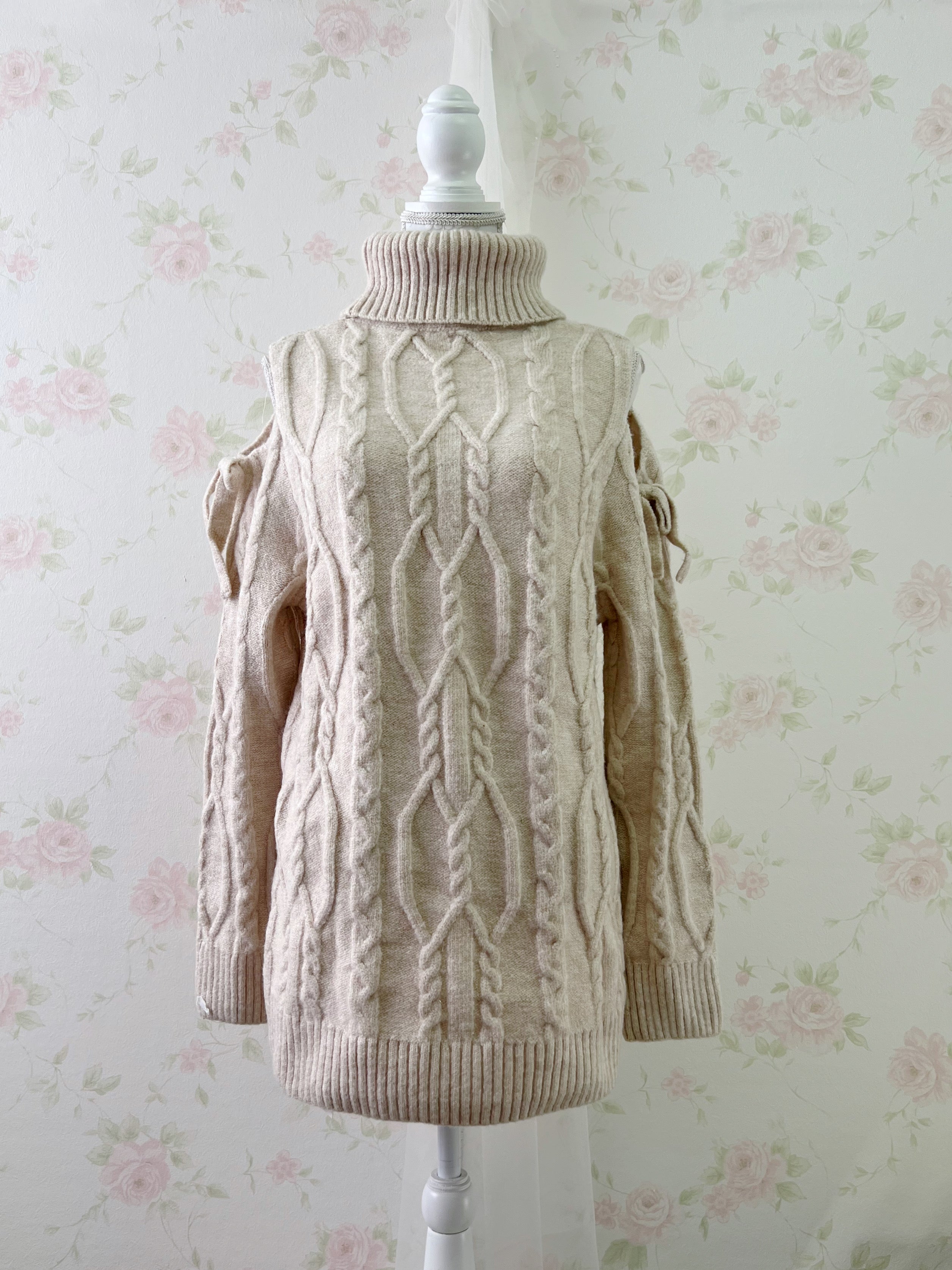 ROJITA Off Shoulder Knit Dress