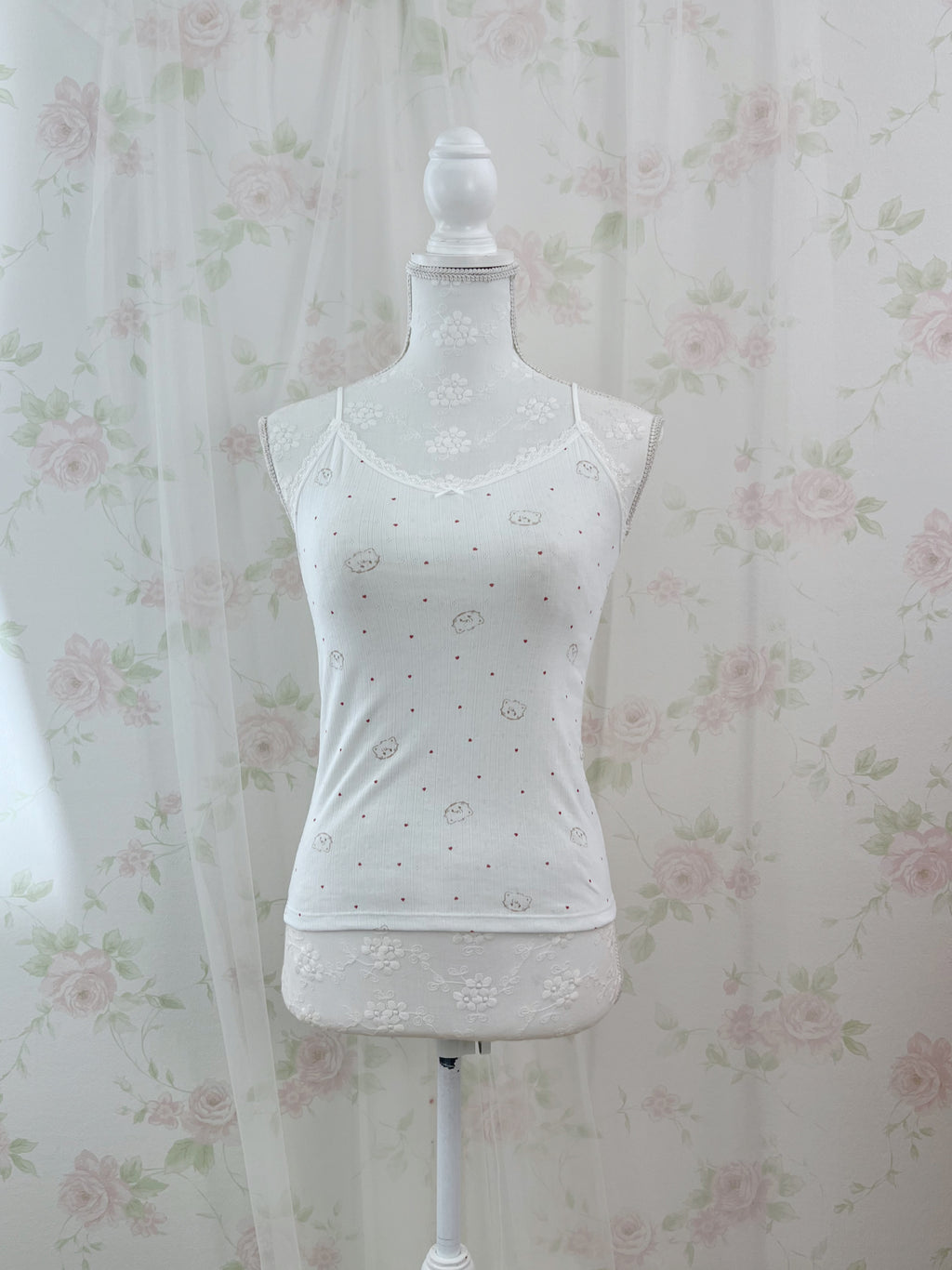 mikko Lil ala mode Cotton Blend Camisole (White)