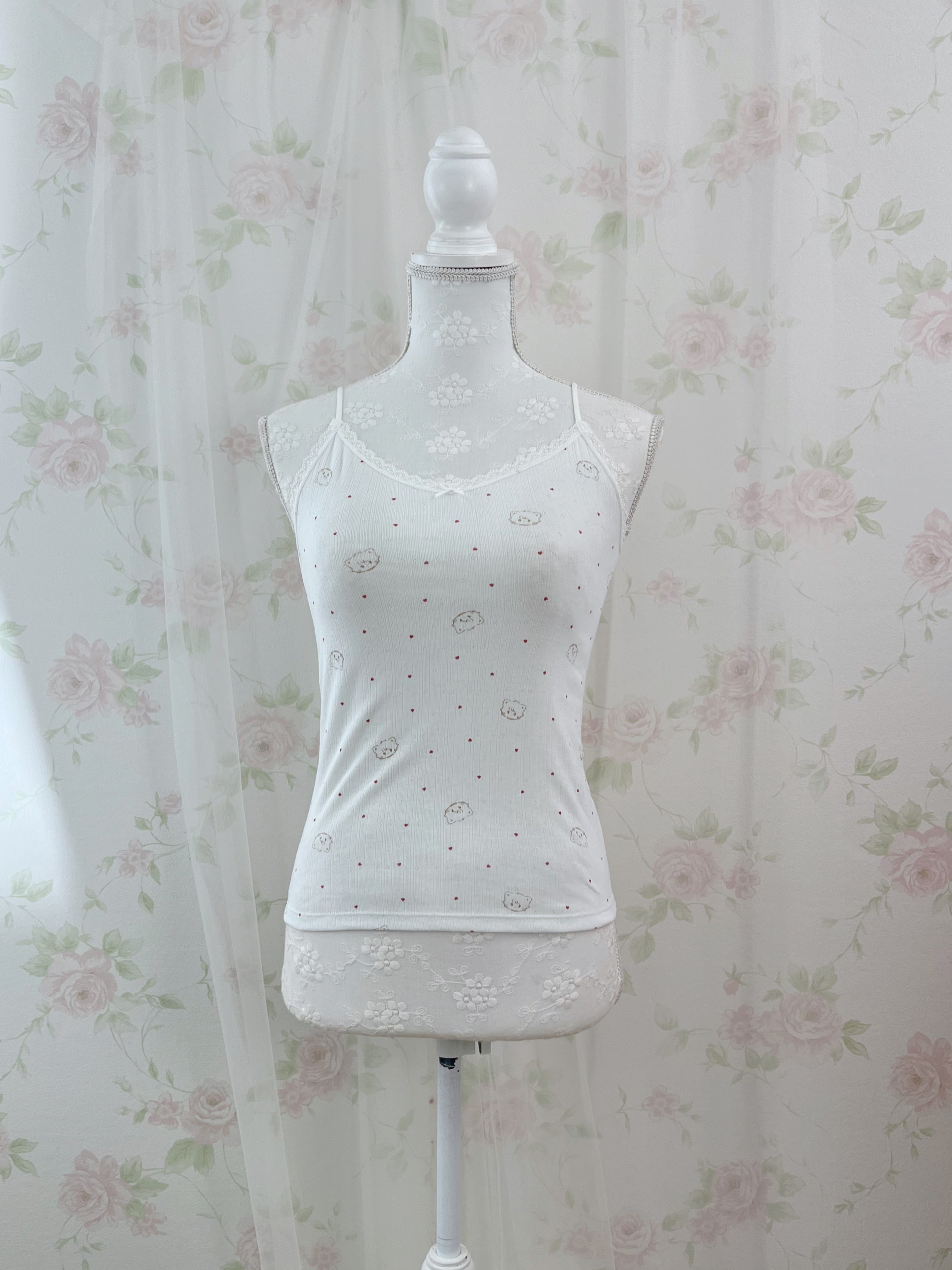 mikko Lil ala mode Cotton Blend Camisole (White)