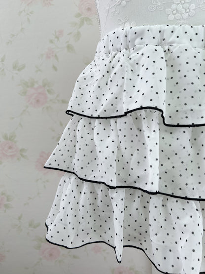 GRL Polka Dot Layered Sukapan(White)