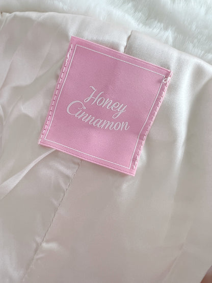 Honey Cinnamon Ribbon Quilting Jacket (Pink)