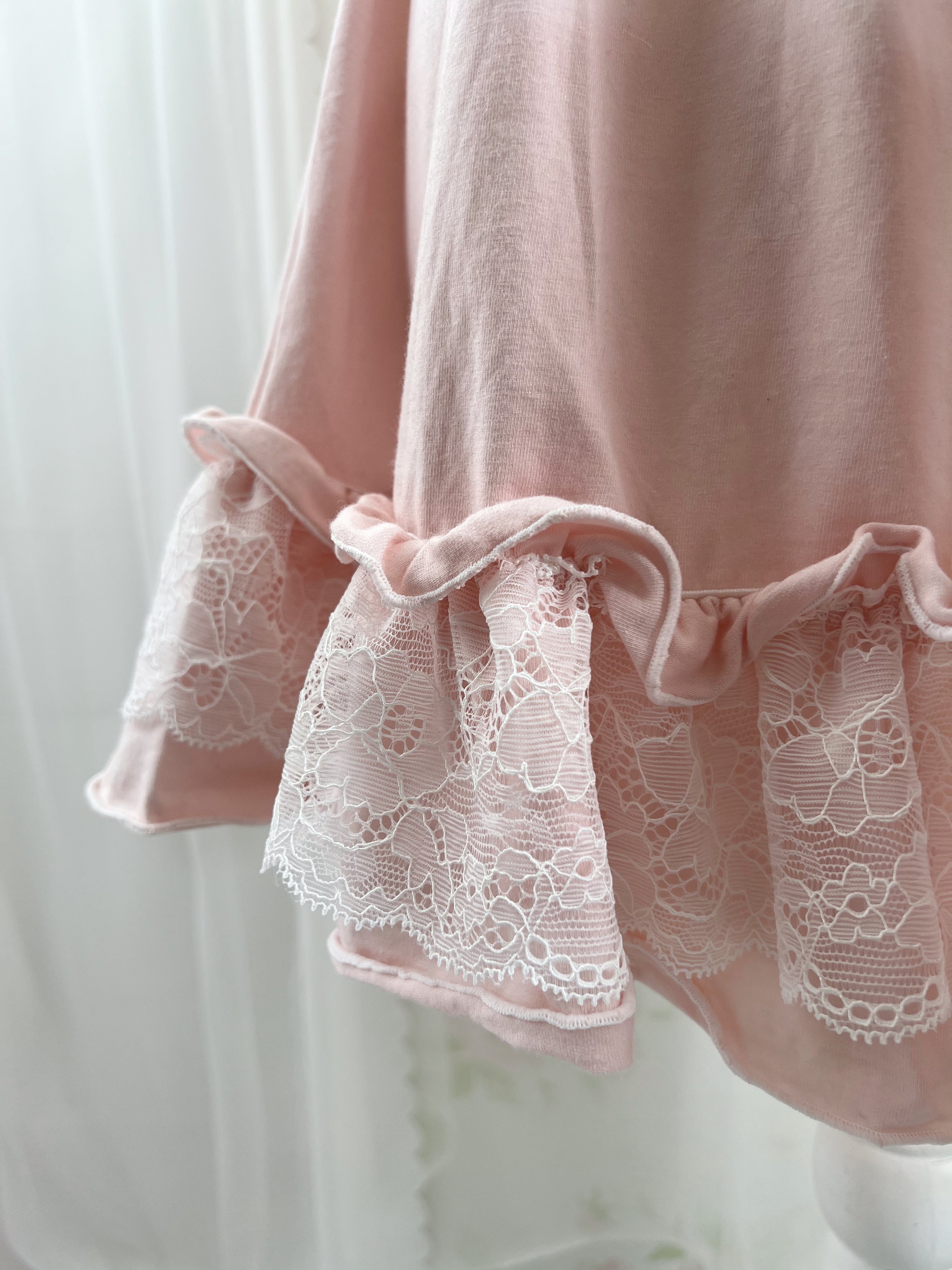 (Pre-order)Vintage Angel Tailor Pink Laloli Dress&Cami Set