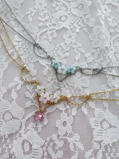 Kirallum Tokyo Kirakira Flower Prism Heart Necklace