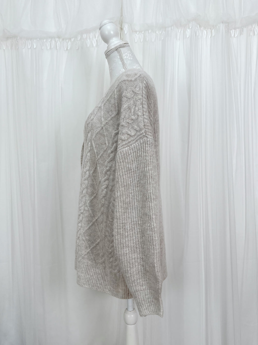Oversized Soft Cardigan (Oatmeal)