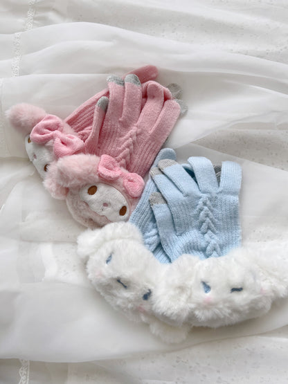 Cinnamoroll Smart Phone Touch Knit Gloves