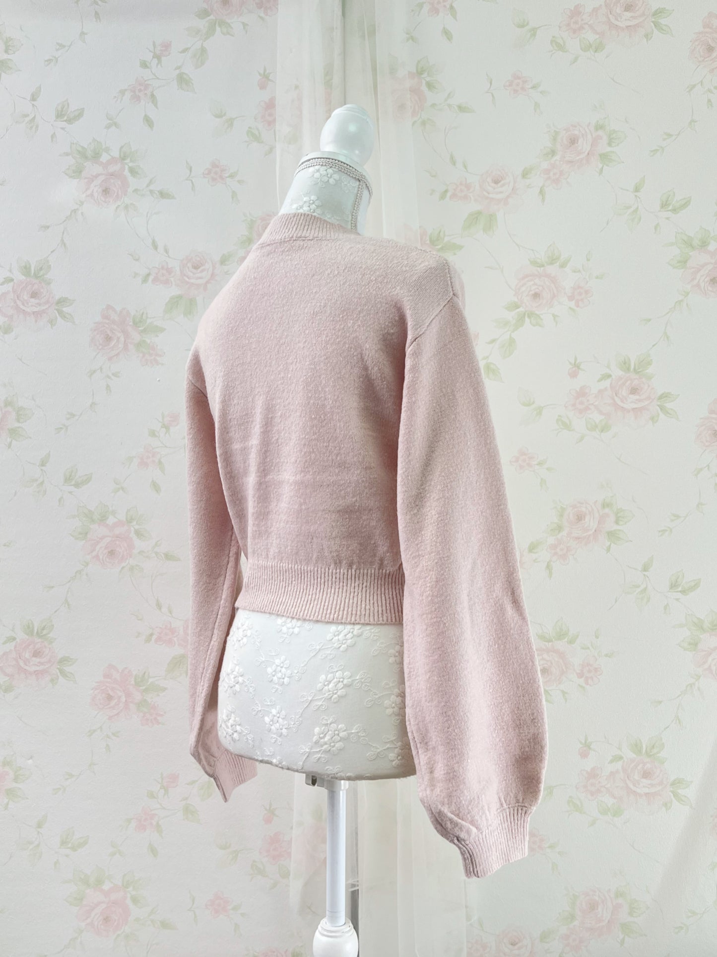 GRL Heart Cutout Sweater (Pink)