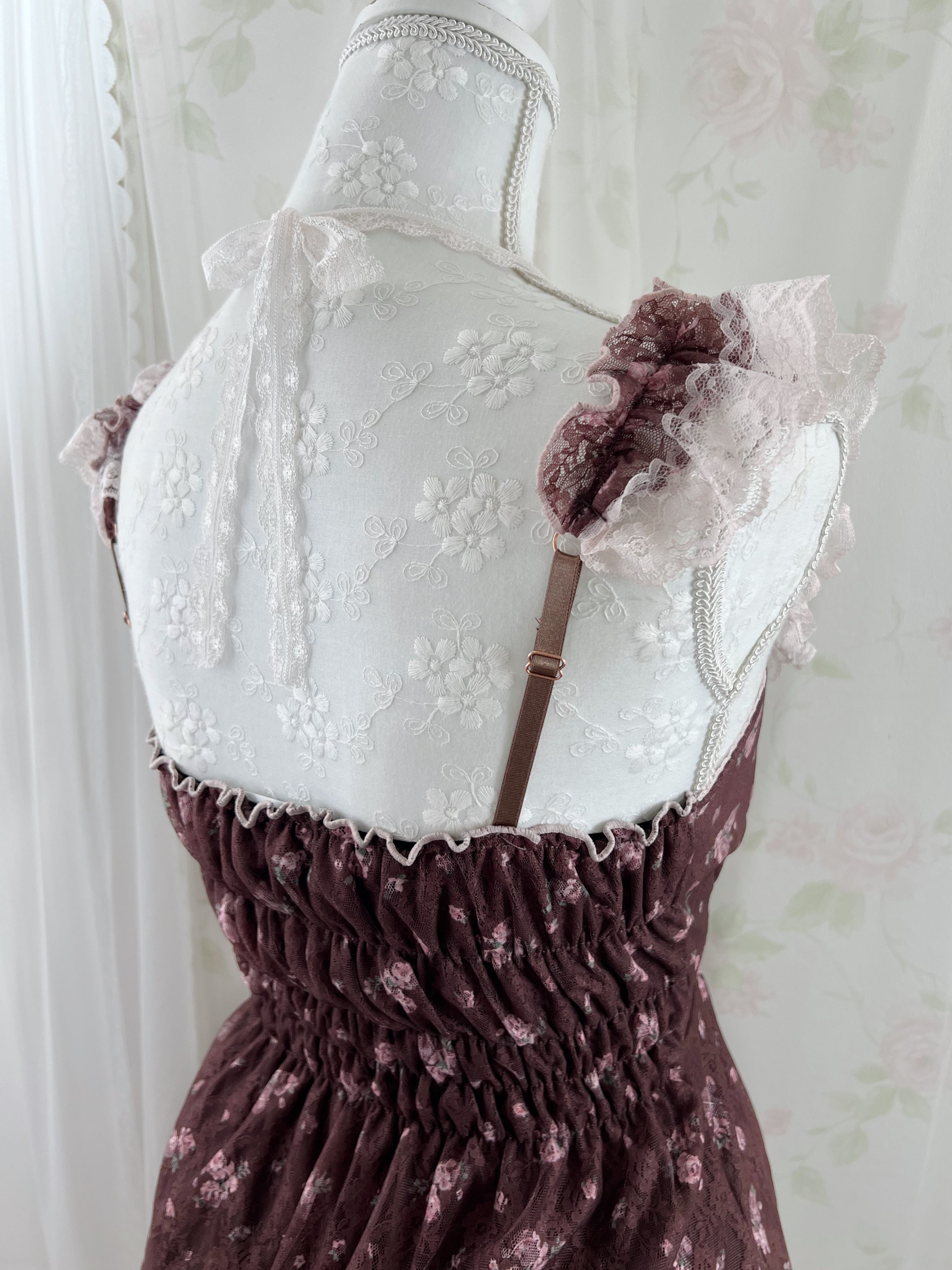 (Pre-order)Vintage Angel Tailor Fairy Pretty Dress (Brown)