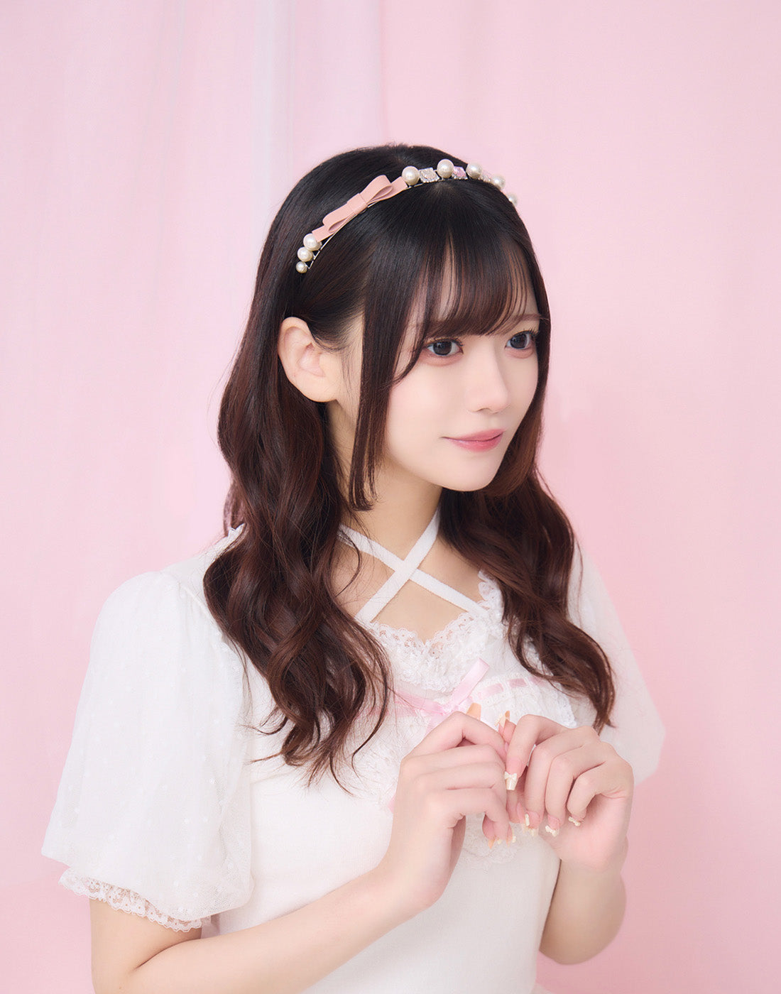 mellfy memory My Love Jewel & ribbon Hair Band