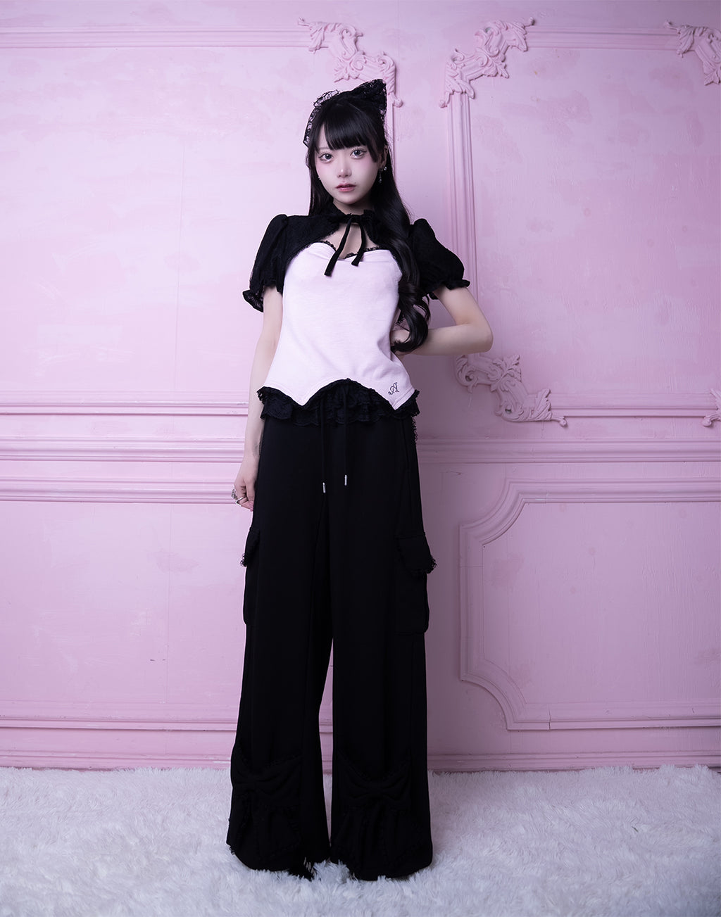 AVENCHUMU Lace blouse style cutsew tops