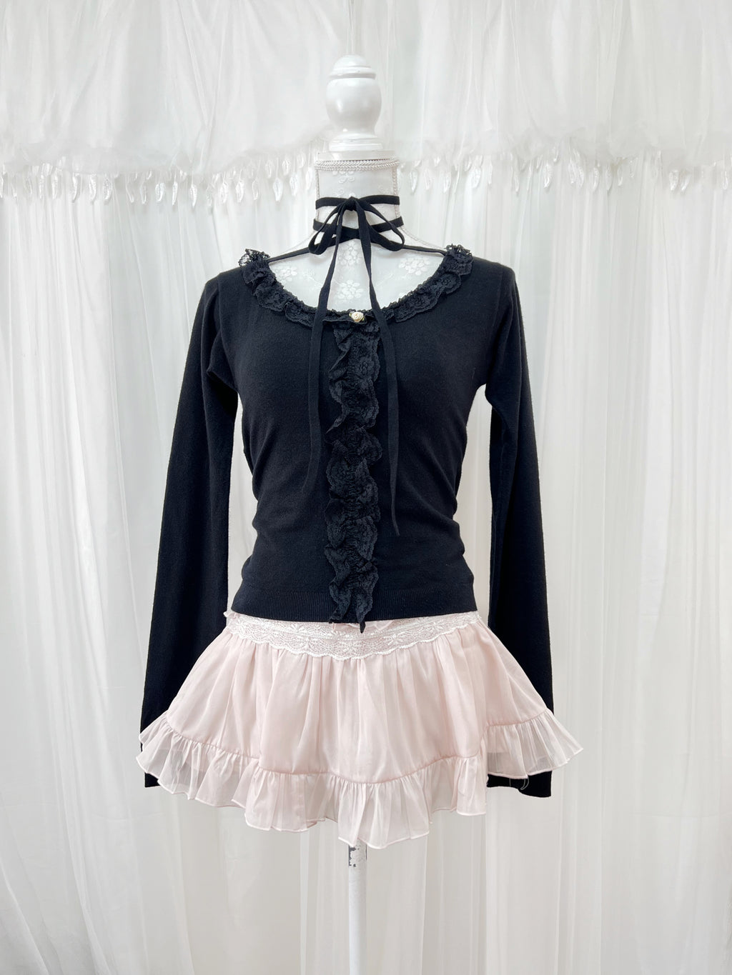 jouetie Choker Attached Top (Black)
