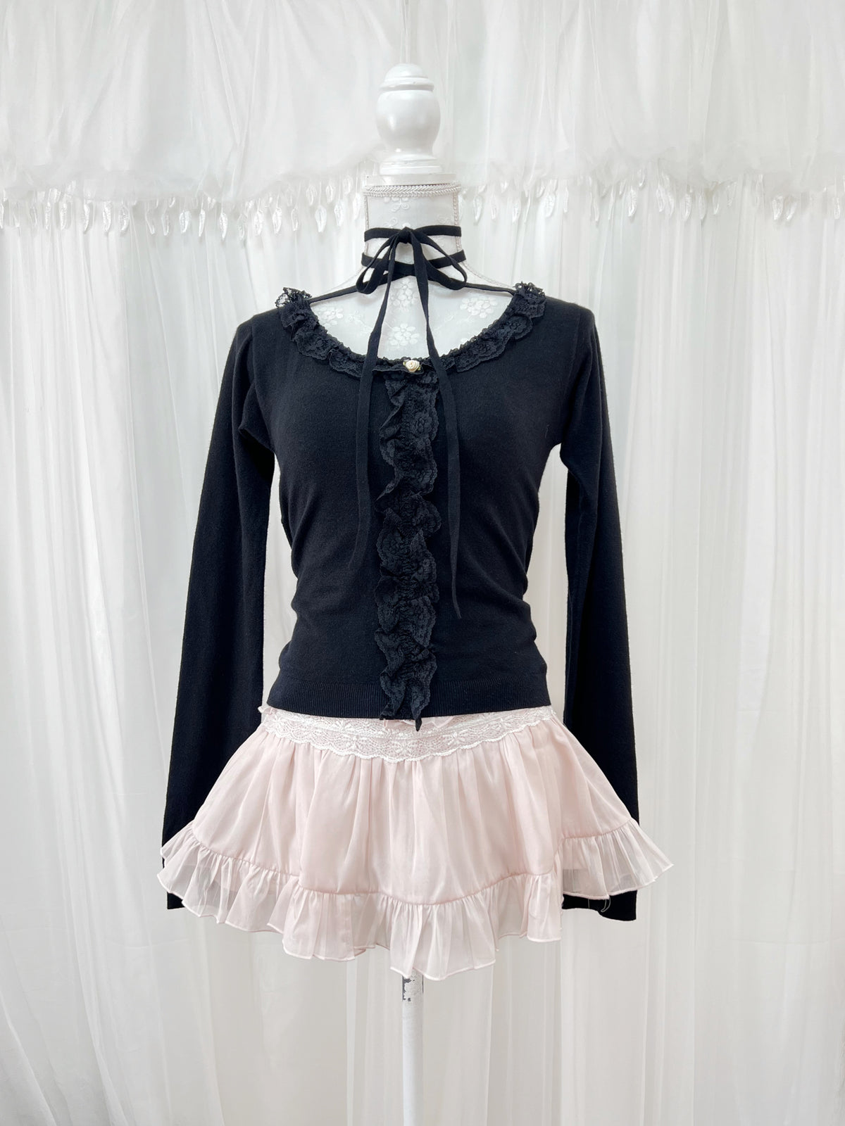 jouetie Choker Attached Top (Black)