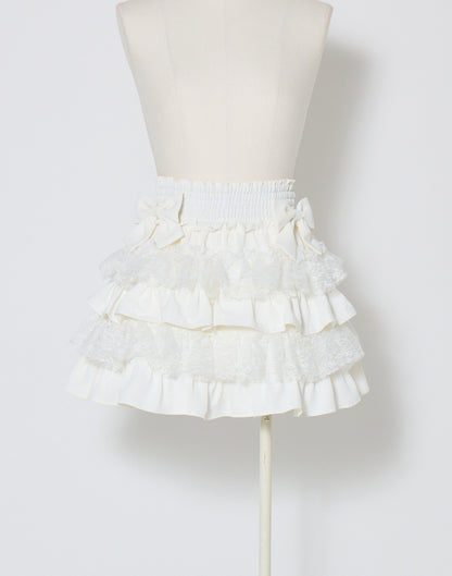 mellfy memory Lace tutu drawers mini Skirt