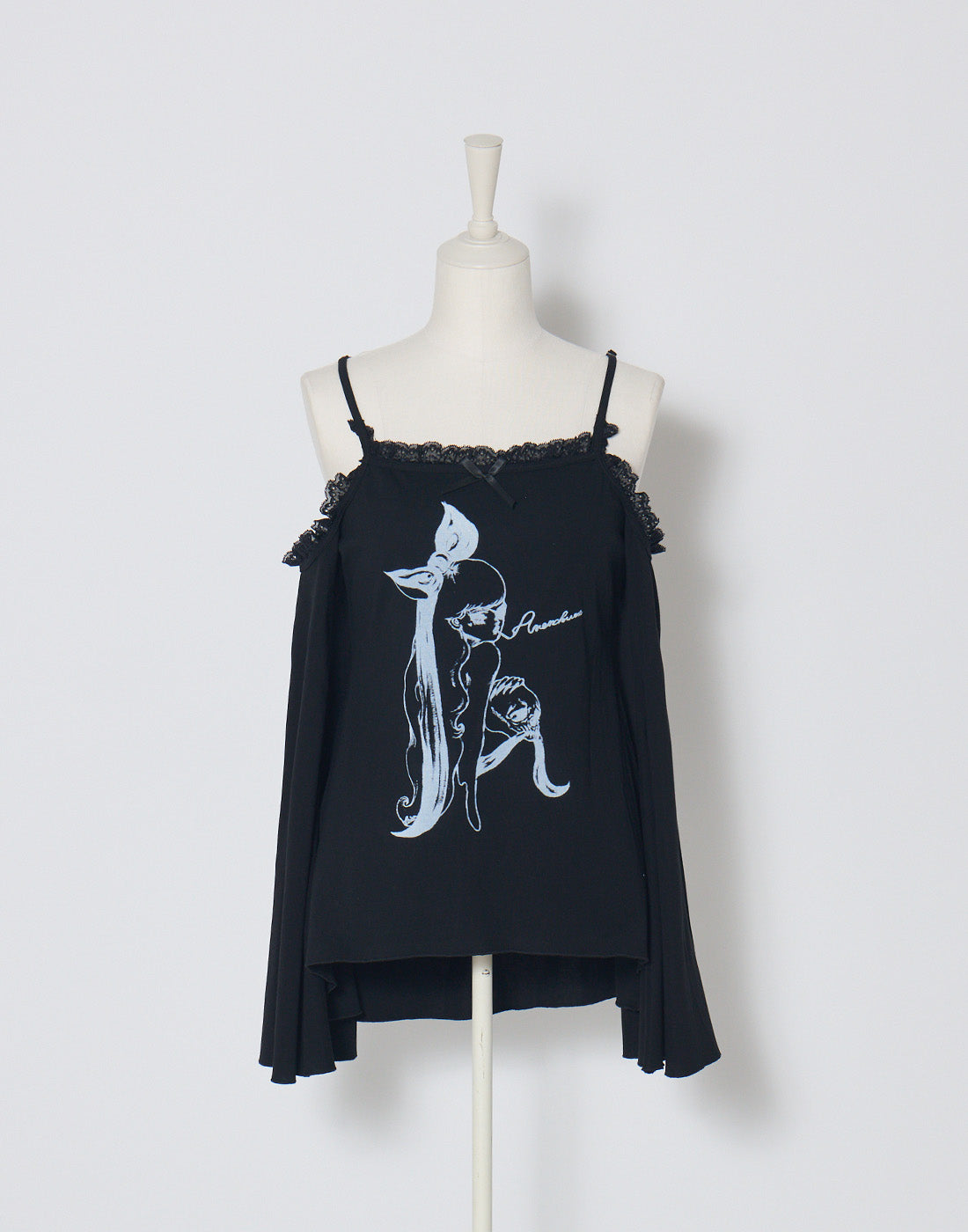 AVENCHUMU ERICO collaboration illustration flare sleeve top