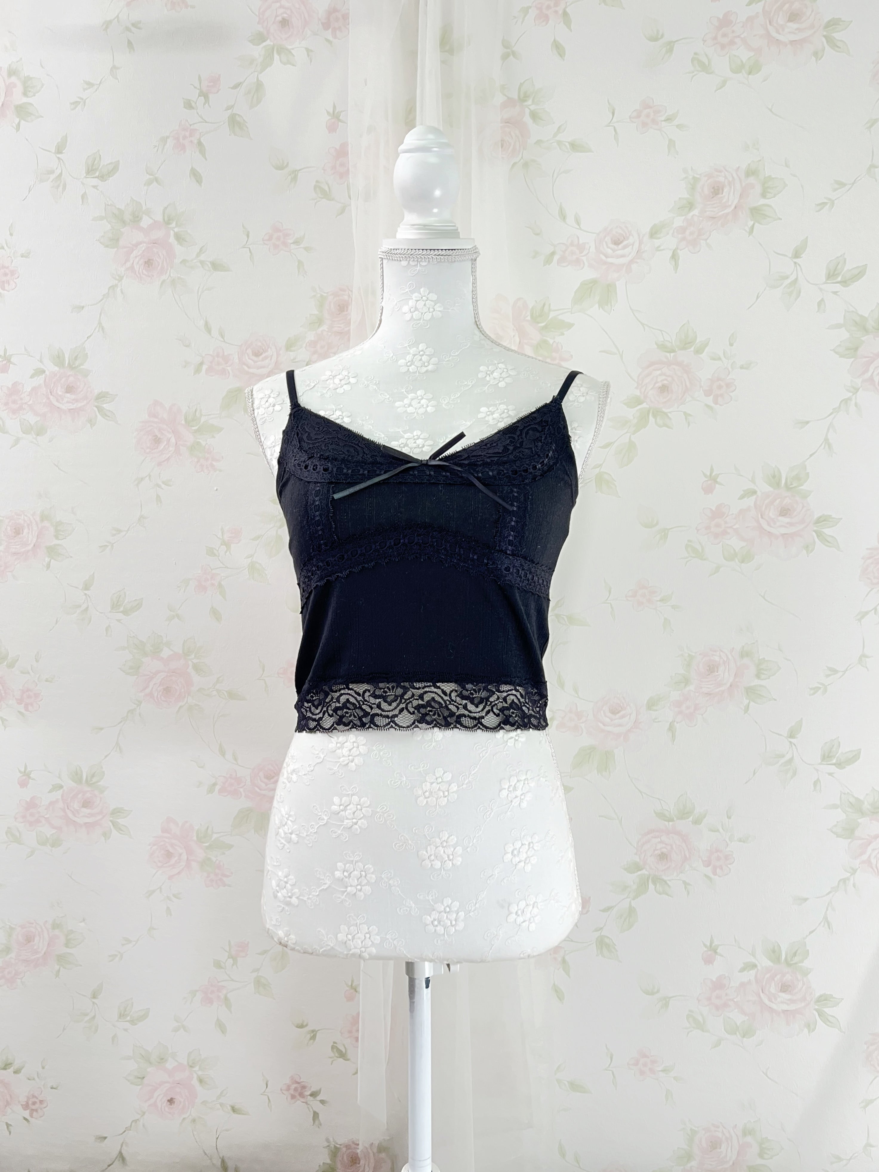 Dream Vision Y2K Gyaru Camisole (Black)